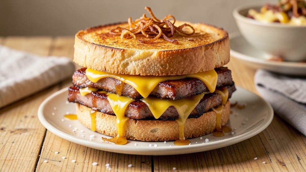 Boneless Pork Rib Sandwich Recipe: Crispy-Baked Ribs With Melty Cheese Rivers