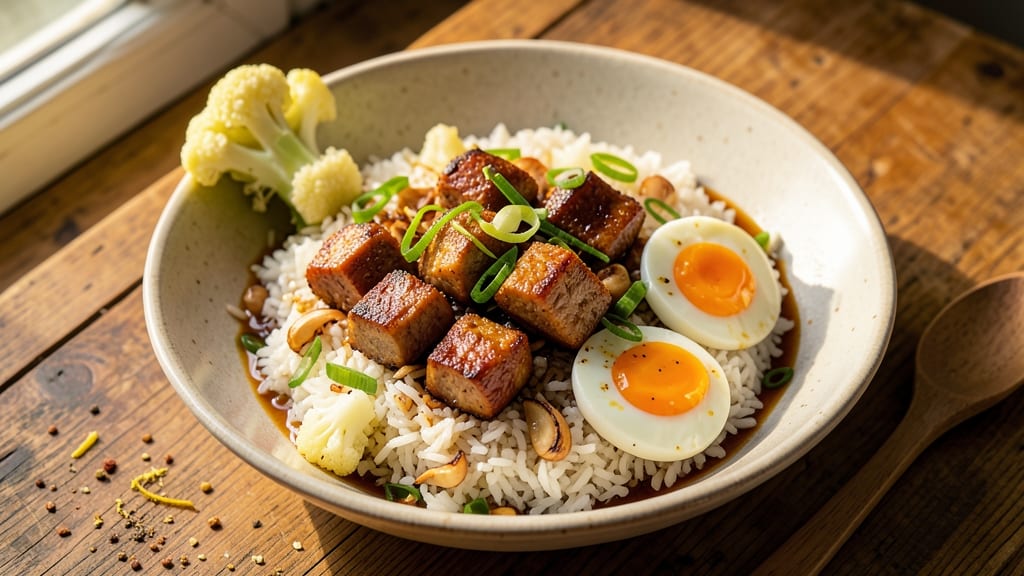 Cauliflower Pork Fried Rice Recipe: Crispy Rice and Juicy Pork in One Pan