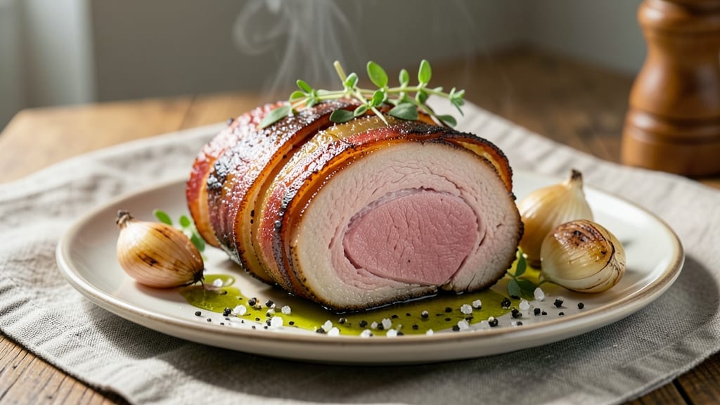 Bacon-Wrapped Pork Loin Recipe: Oven-Baked Crust Meets Juicy Center