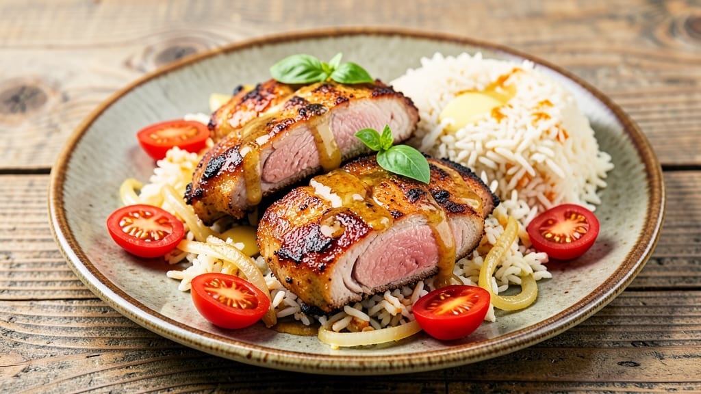 Baked Pork Chop Tomato Rice Recipe: Crispy Crust, Juicy Meat and Tangy Tomato Flavor