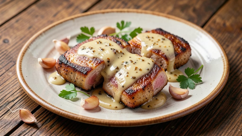 Buttery Garlic Pork Chops Recipe: Pan-Seared Crust With Juicy Garlicky Core