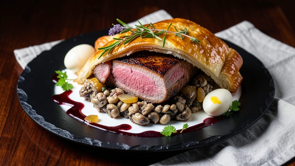 Beef Wellington No Pork Recipe: Herb-Crusted Fillet With Silky Mushroom Duxelles