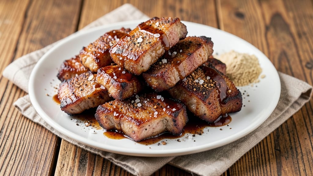 Baked Pork Rib Tips Recipe: Crispy Bark, Juicy Centers in One Bake