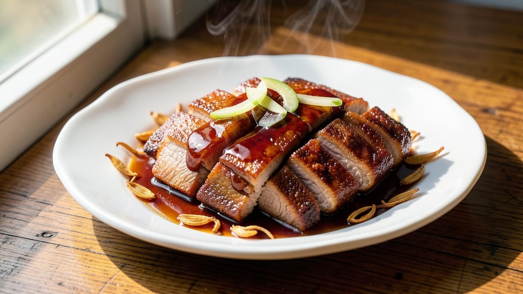 Braised Pork Belly Recipe Chinese Style: Charred Hoisin Gloss Over Silky Meat