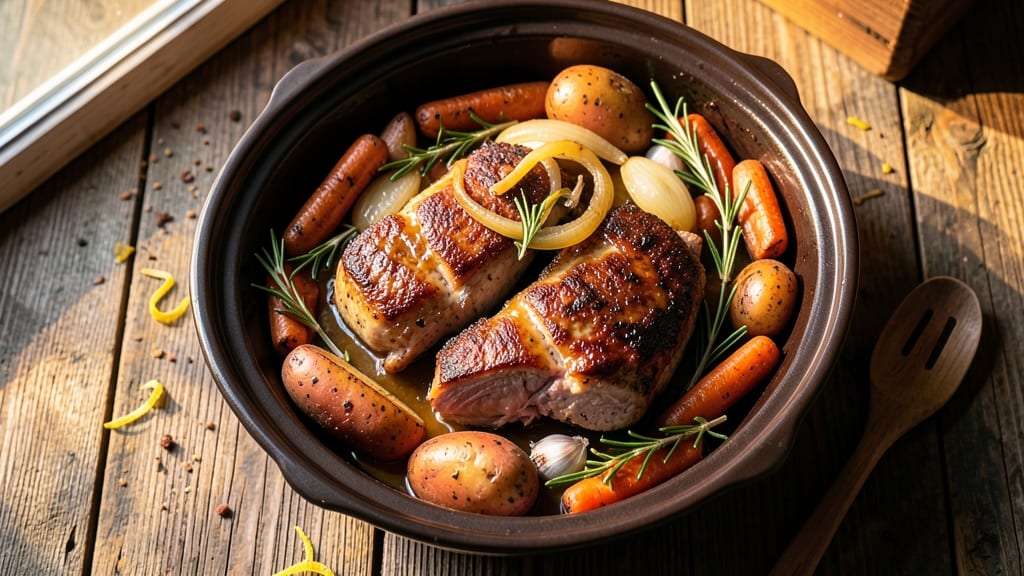 Slow Cooker Pork Chops and Vegetables Recipe: Hands-Off Dinner With Caramelized Flavors