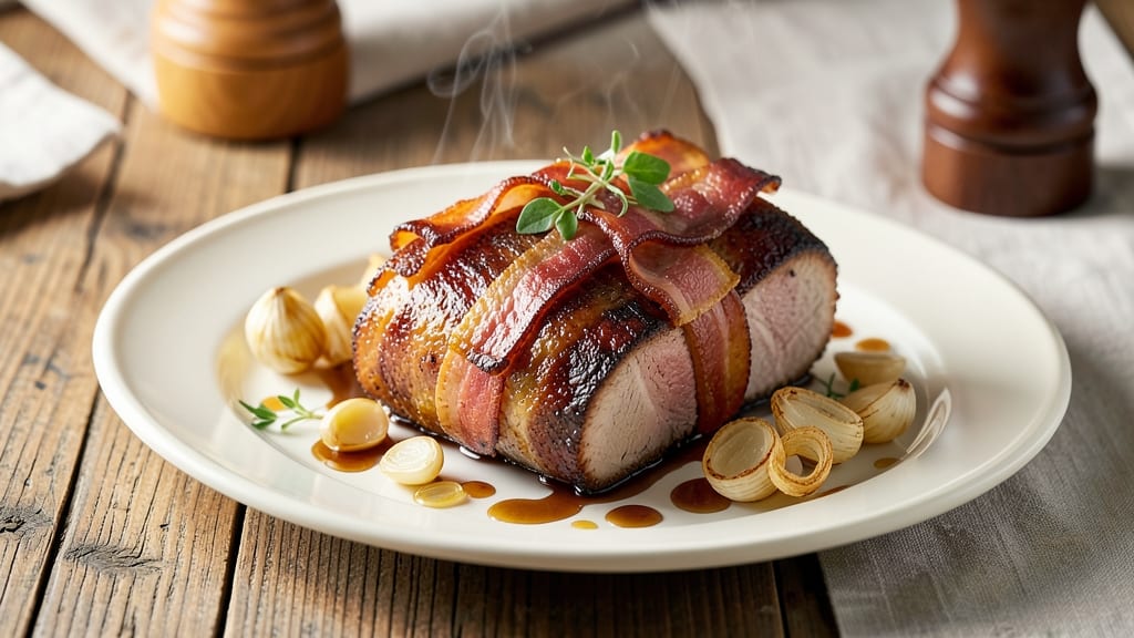 Bacon-Wrapped Pork Tenderloin Roast Recipe: Smoky Crisp Edges and Juicy Core