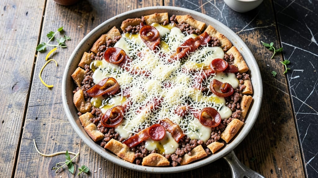 Carnivore Pizza Recipe With Pork Rinds: Crispy Crust That Needs No Carbs