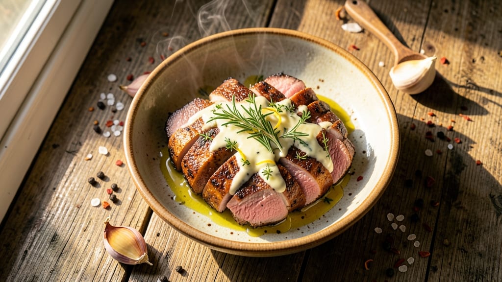 Buttery Garlic Herb Pork Tenderloin Recipe: Pan-Seared Crust With Juicy Herb-Infused Core