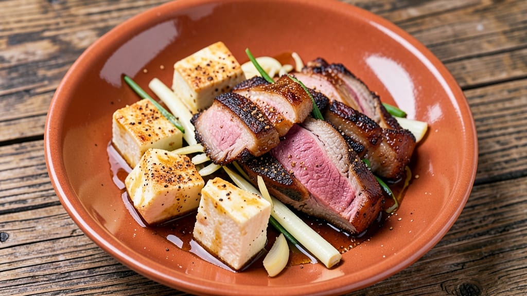 Bean Curd and Pork Recipe: Silky Tofu Bites With Smoky Charred Pork