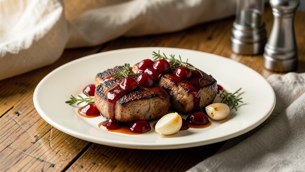 Cherry Balsamic Pork Chops Recipe: Glazed Caramelized Sweetness in 30 Minutes