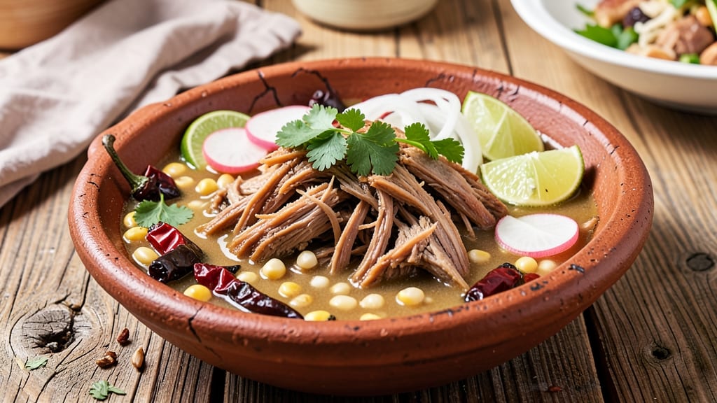 Authentic Mexican Pork Pozole Recipe: Smoky Homestyle Stew With Tender Meat and Homemade Tortilla Strips