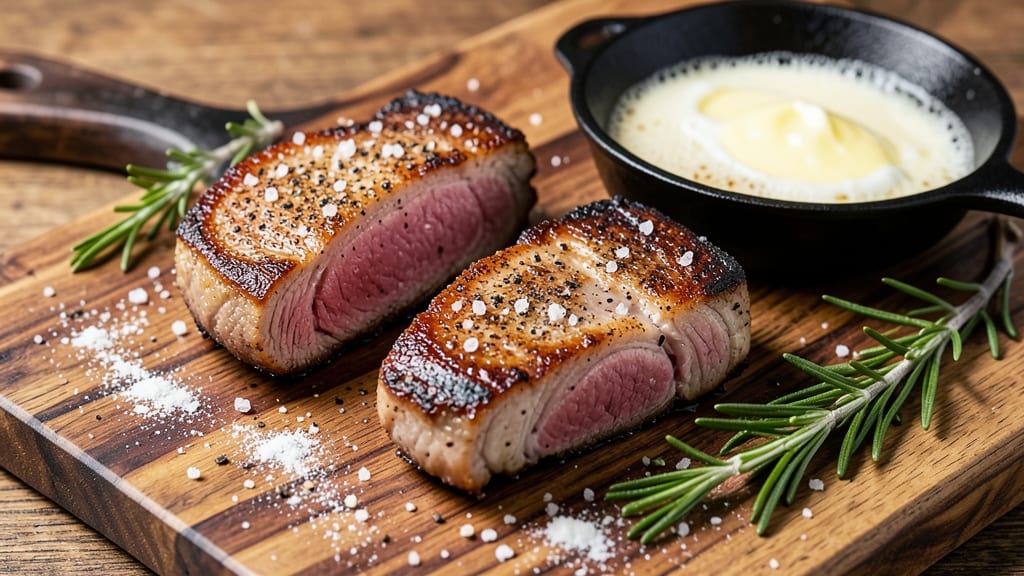 Bone-In Sirloin Pork Chops Recipe: Pan-Seared Crust With Juicy Center