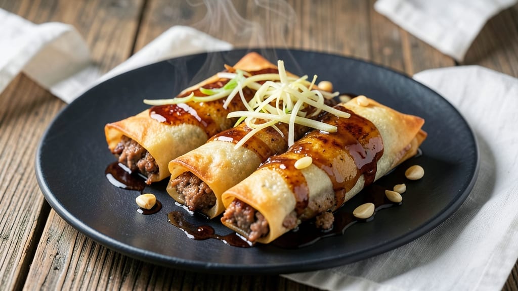 Baked Pork Egg Rolls Recipe: Crispy Shells Stuffed With Savory Pork