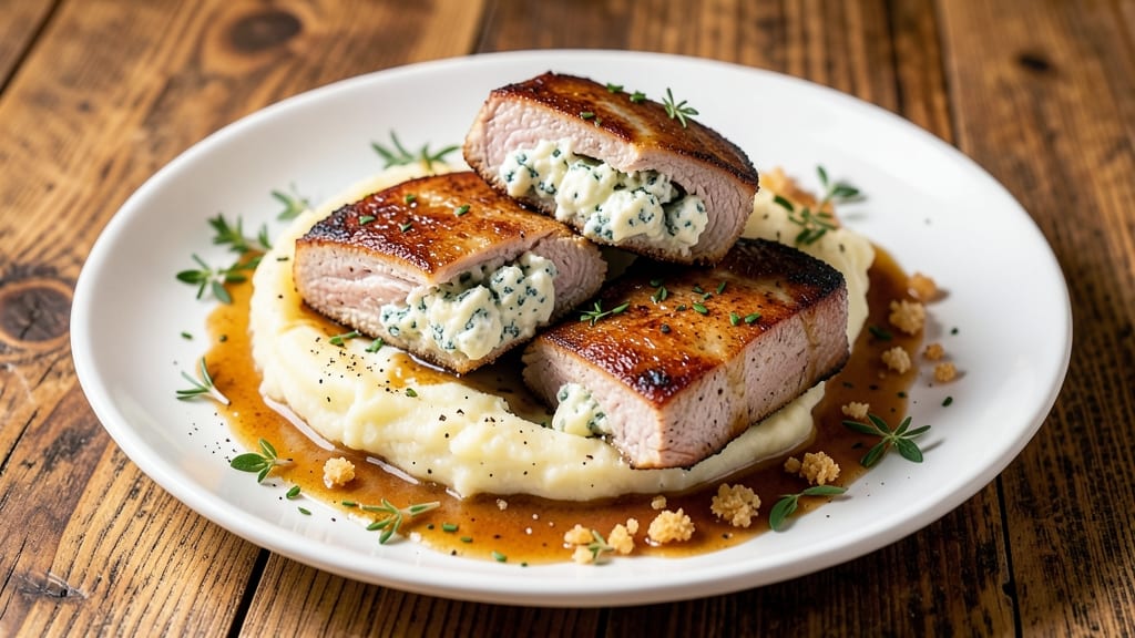 Blue Cheese Stuffed Pork Chops Recipe: Bold Blue Cheese Burst in Every Bite